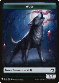 Wolf // Ashaya, the Awoken World Double-Sided Token (13 // 7) [The List Reprints]