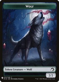 Wolf // Soldier Double-Sided Token (13 // 2) [The List Reprints]