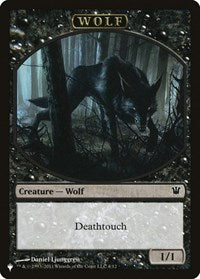 Wolf // Cat Double-Sided Token (6 // 11) [The List Reprints]