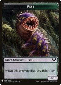 Pest // Emblem - Jace, Telepath Unbound Double-Sided Token (5 // 12) [The List Reprints]