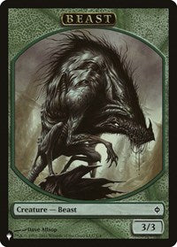 Beast // Emblem - Liliana, Defiant Necromancer Double-Sided Token (1 // 13) [The List Reprints]