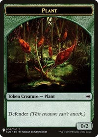 Plant // Emblem - Chandra, Roaring Flame Double-Sided Token (6 // 14) [The List Reprints]