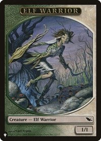 Elf Warrior // Emblem - Tibalt, Cosmic Impostor Double-sided Token (12 // 21) [The List Reprints]