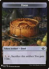 Food // Golem Double-sided Token (17 // 27) [The List Reprints]