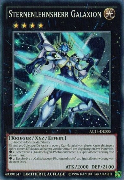 Starliege Lord Galaxion (German) - "Sternenlehnsherr Galaxion" (AC14-DE005) [Advent Calendar 2014 (Adventskalender ZEXAL-Edition)]