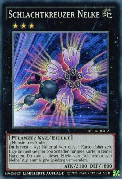 Battlecruiser Dianthus (German) - Schlachtkreuzer Nelke" (AC14-DE012) [Advent Calendar 2014 (Adventskalender ZEXAL-Edition)]