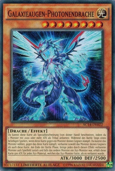 Galaxy-Eyes Photon Dragon (German) - "Galaxieaugen-Photonendrache" (AC14-DE022) [Advent Calendar 2014 (Adventskalender ZEXAL-Edition)]