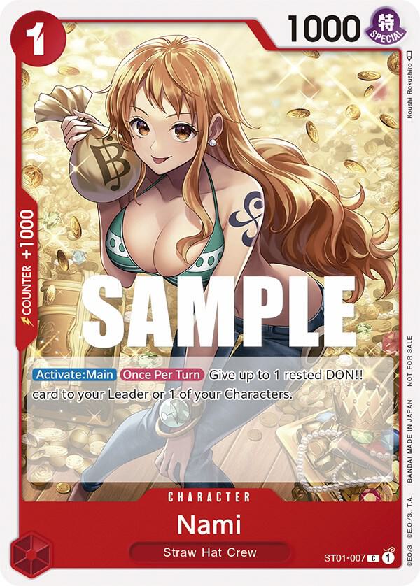 Nami (Tournament Pack Vol. 3) [Participant] (ST01-007) [One Piece Promotion Cards]