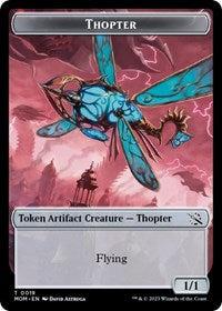 Thopter // Spirit (0014) Double-Sided Token (19 // 14) [March of the Machine]