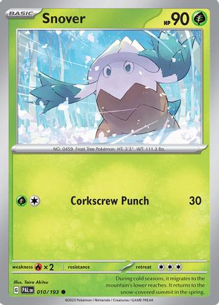 Snover 010/193  SV02 Paldea Evolved - Common