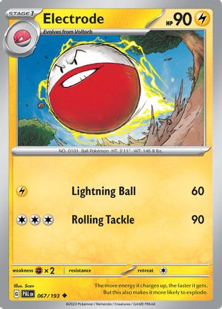 Electrode 067/193  - Reverse Holofoil SV02 Paldea Evolved - Uncommon