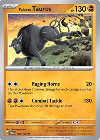 Paldean Tauros - 108/193 (108/193) [SV02: Paldea Evolved]
