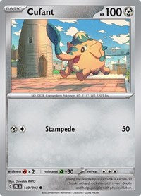 Cufant (149/193) [SV02: Paldea Evolved]