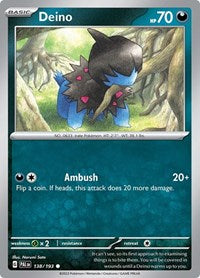 Deino (138/193) [SV02: Paldea Evolved]
