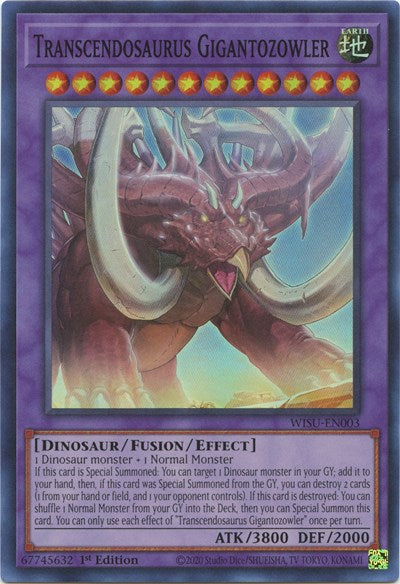Transcendosaurus Gigantozowler (WISU-EN003) [Wild Survivors]