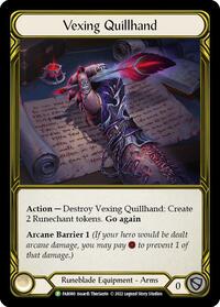 Vexing Quillhand (Golden) - FAB080 (FAB080) [Flesh and Blood: Promo Cards]