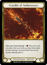Crucible of Aetherweave (Golden) - FAB097 (FAB097) [Flesh and Blood: Promo Cards]