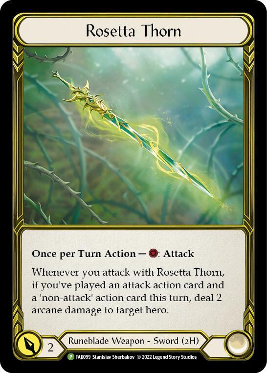 Rosetta Thorn (Golden) - FAB099 (FAB099) [Flesh and Blood: Promo Cards]