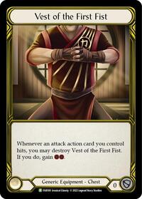 Vest of the First Fist (Golden) - FAB100 (FAB100) [Flesh and Blood: Promo Cards]