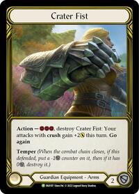 Crater Fist (Golden) - FAB107 (FAB107) [Flesh and Blood: Promo Cards]
