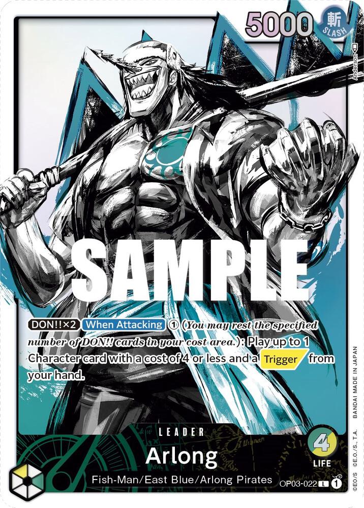 Arlong (Alternate Art) (OP03-022) [Pillars of Strength]