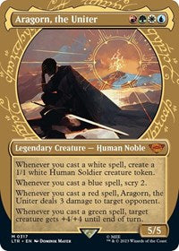 Aragorn, the Uniter (Showcase) (317) [Universes Beyond: The Lord of the Rings: Tales of Middle-earth]