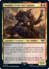 Mauhur, Uruk-hai Captain (214) [Universes Beyond: The Lord of the Rings: Tales of Middle-earth]