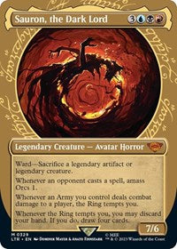 Sauron, the Dark Lord (Showcase) (329) [Universes Beyond: The Lord of the Rings: Tales of Middle-earth]