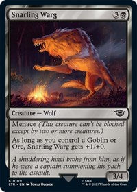 Snarling Warg (109) [Universes Beyond: The Lord of the Rings: Tales of Middle-earth]