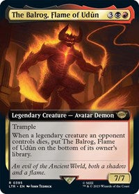 The Balrog, Flame of Udun (Extended Art) (395) [Universes Beyond: The Lord of the Rings: Tales of Middle-earth]