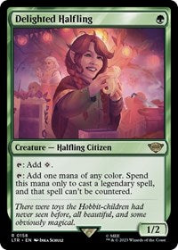 Delighted Halfling (158) [Universes Beyond: The Lord of the Rings: Tales of Middle-earth]