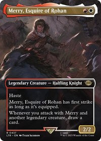 Merry, Esquire of Rohan (Borderless) (437) [Universes Beyond: The Lord of the Rings: Tales of Middle-earth]