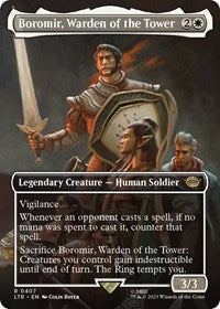 Boromir, Warden of the Tower (Borderless) (407) [Universes Beyond: The Lord of the Rings: Tales of Middle-earth]
