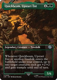 Quickbeam, Upstart Ent (Borderless) (419) [Universes Beyond: The Lord of the Rings: Tales of Middle-earth]