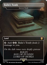 Balin's Tomb - Ancient Tomb (357) [Commander: The Lord of the Rings: Tales of Middle-earth]