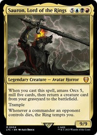 Sauron, Lord of the Rings (4) [Commander: The Lord of the Rings: Tales of Middle-earth]