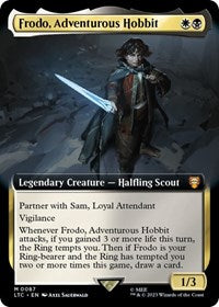 Frodo, Adventurous Hobbit (Extended Art) (87) [Commander: The Lord of the Rings: Tales of Middle-earth]