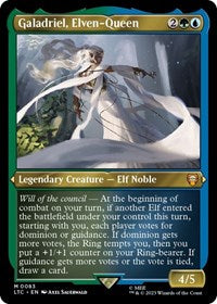 Galadriel, Elven-Queen (Display Commander) - Thick Stock (83) [Commander: The Lord of the Rings: Tales of Middle-earth]