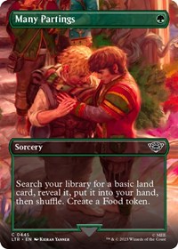 Many Partings (Borderless) (445) [Universes Beyond: The Lord of the Rings: Tales of Middle-earth]