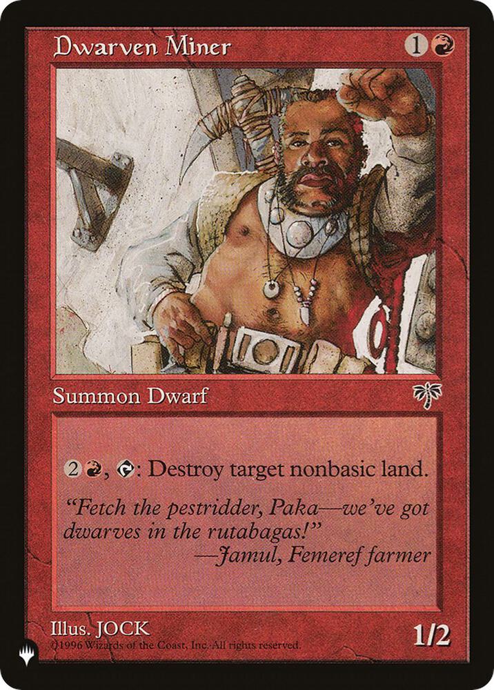 Dwarven Miner [The List Reprints]