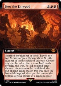 Hew the Entwood (Extended Art) (361) [Universes Beyond: The Lord of the Rings: Tales of Middle-earth]