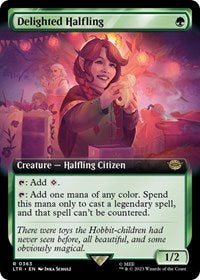 Delighted Halfling (Extended Art) (363) [Universes Beyond: The Lord of the Rings: Tales of Middle-earth]