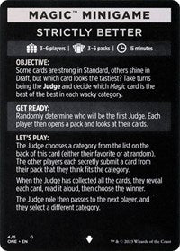 Magic Minigame: Strictly Better (4) [Phyrexia: All Will Be One]