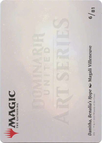 Danitha, Benalia's Hope // Danitha, Benalia's Hope (ADMU-006) - Dominaria United Art Series (Borderless) Foil