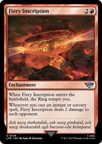 Fiery Inscription (126) [Universes Beyond: The Lord of the Rings: Tales of Middle-earth]
