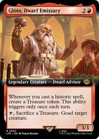 Gloin, Dwarf Emissary (Extended Art) (360) [Universes Beyond: The Lord of the Rings: Tales of Middle-earth]