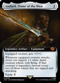 Anduril, Flame of the West (Extended Art) (375) [Universes Beyond: The Lord of the Rings: Tales of Middle-earth]