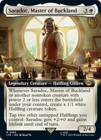 Saradoc, Master of Buckland (Extended Art) (383) [Universes Beyond: The Lord of the Rings: Tales of Middle-earth]