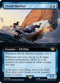 Elvish Mariner (Extended Art) (384) [Universes Beyond: The Lord of the Rings: Tales of Middle-earth]