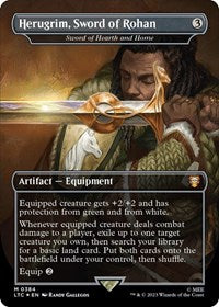 Herugrim, Sword of Rohan - Sword of Hearth and Home (Surge Foil) (384) [Commander: The Lord of the Rings: Tales of Middle-earth]